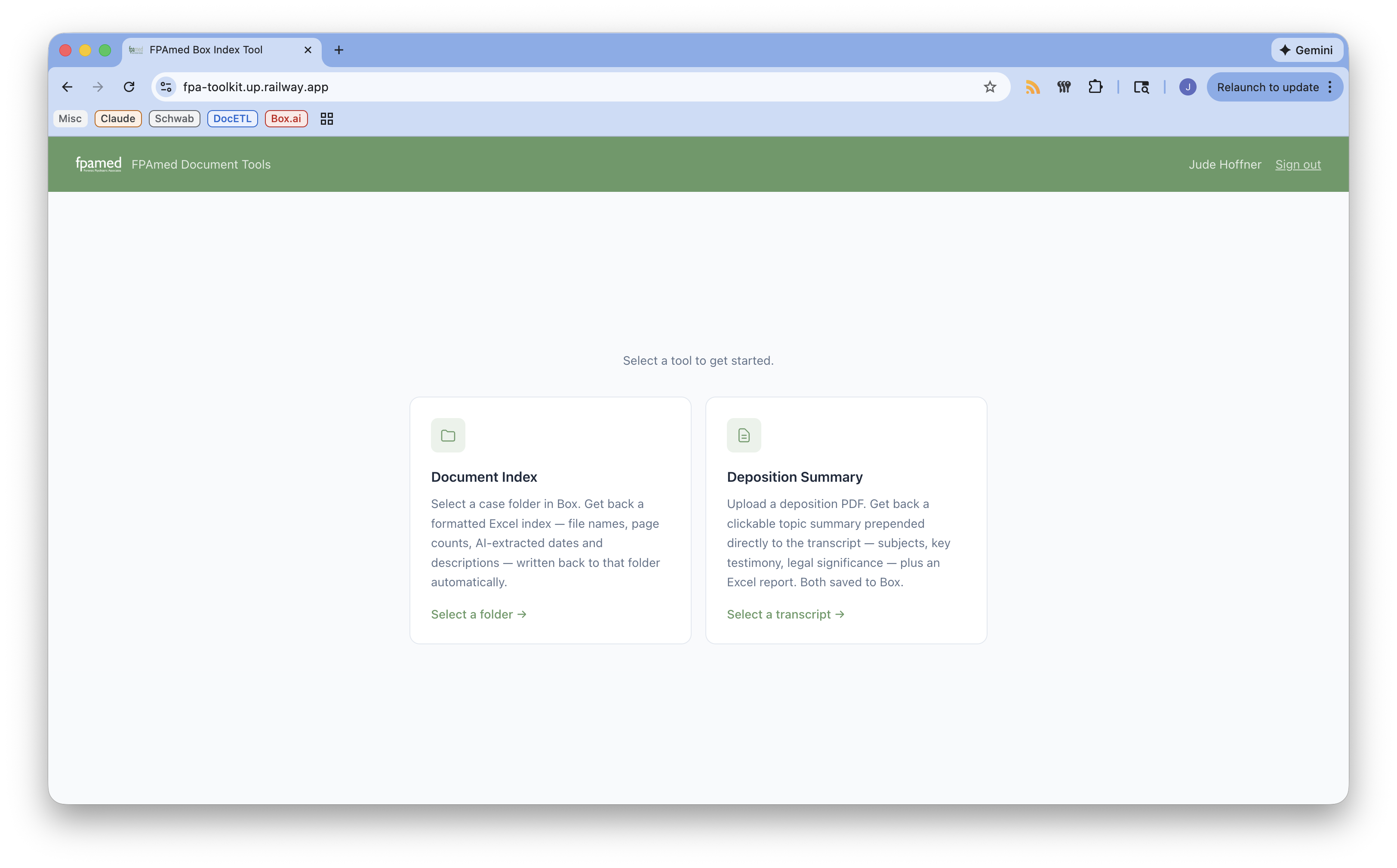 FPAmed Document Tools app preview
